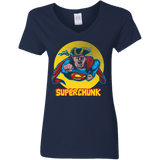 T-Shirts Navy / S Super Chunk Women's V-Neck T-Shirt