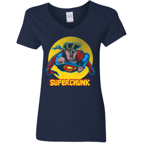 T-Shirts Navy / S Super Chunk Women's V-Neck T-Shirt