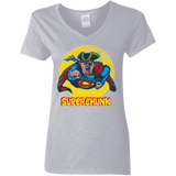 T-Shirts Sport Grey / S Super Chunk Women's V-Neck T-Shirt