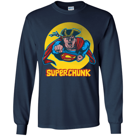 T-Shirts Navy / YS Super Chunk Youth Long Sleeve T-Shirt