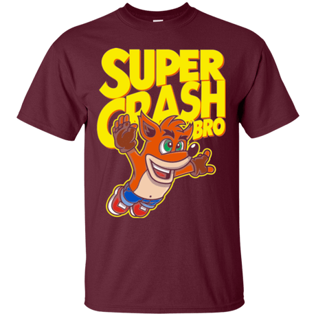 T-Shirts Maroon / Small Super Crash Bros T-Shirt