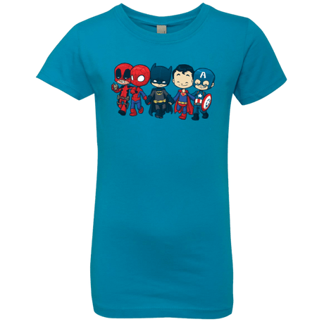 T-Shirts Turquoise / YXS Super Cross Over Bros Girls Premium T-Shirt