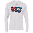T-Shirts Heather White / X-Small Super Cross Over Bros Triblend Long Sleeve Hoodie Tee