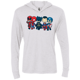 T-Shirts Heather White / X-Small Super Cross Over Bros Triblend Long Sleeve Hoodie Tee