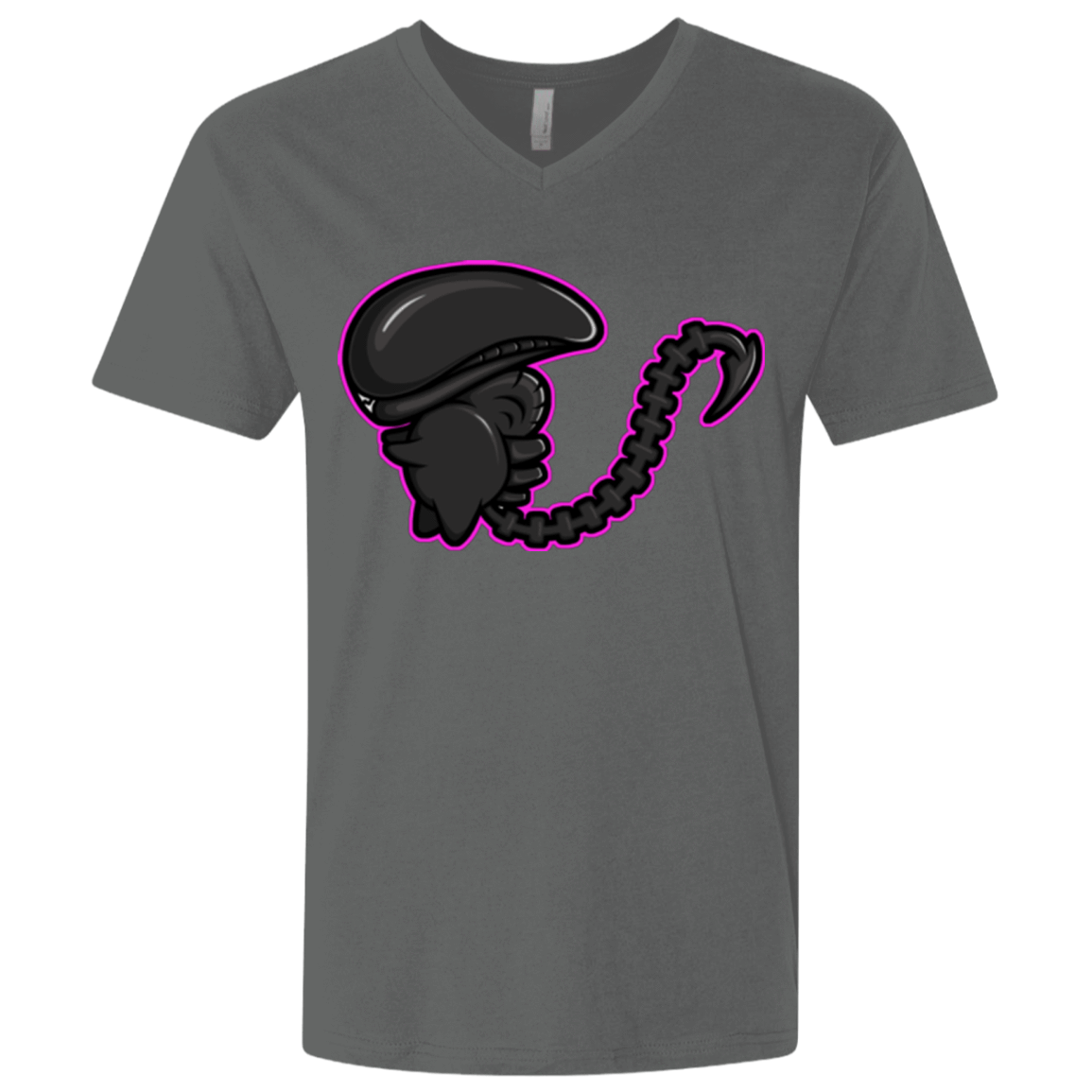 T-Shirts Heavy Metal / X-Small Super Cute Alien Men's Premium V-Neck