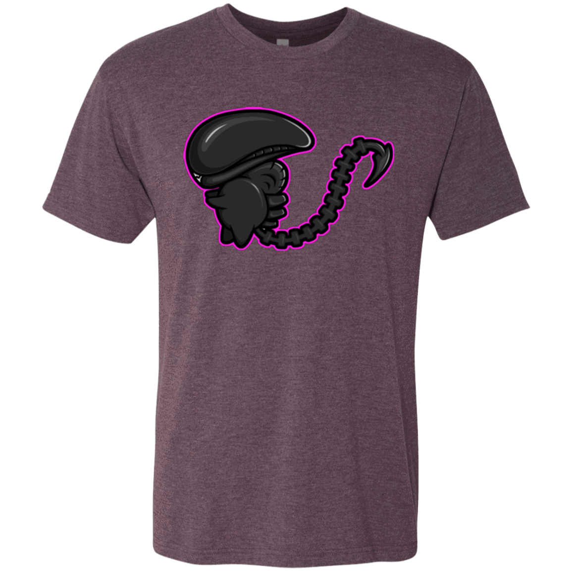 T-Shirts Vintage Purple / Small Super Cute Alien Men's Triblend T-Shirt