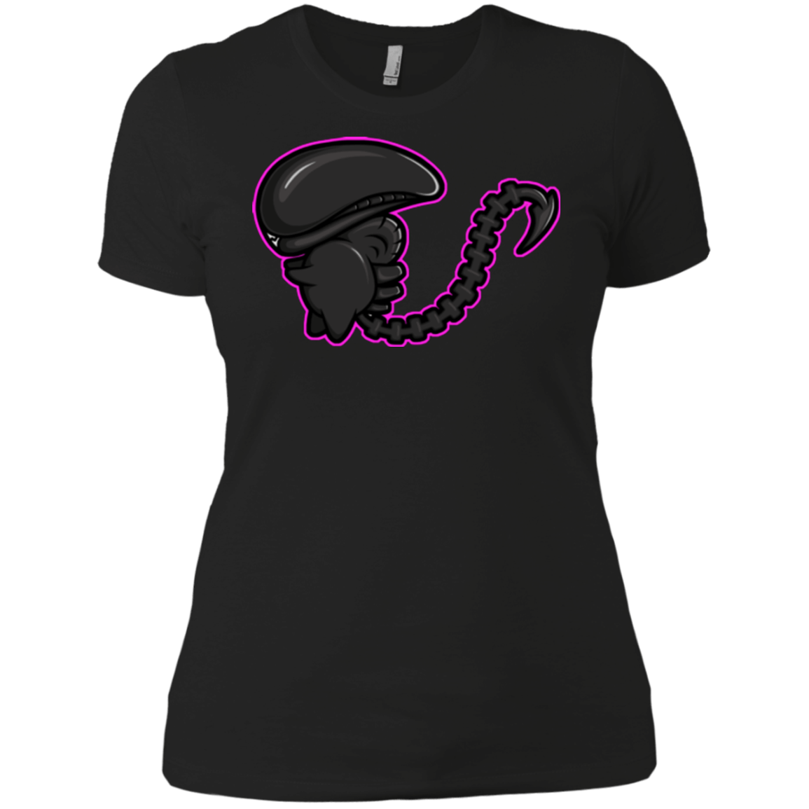 T-Shirts Black / X-Small Super Cute Alien Women's Premium T-Shirt