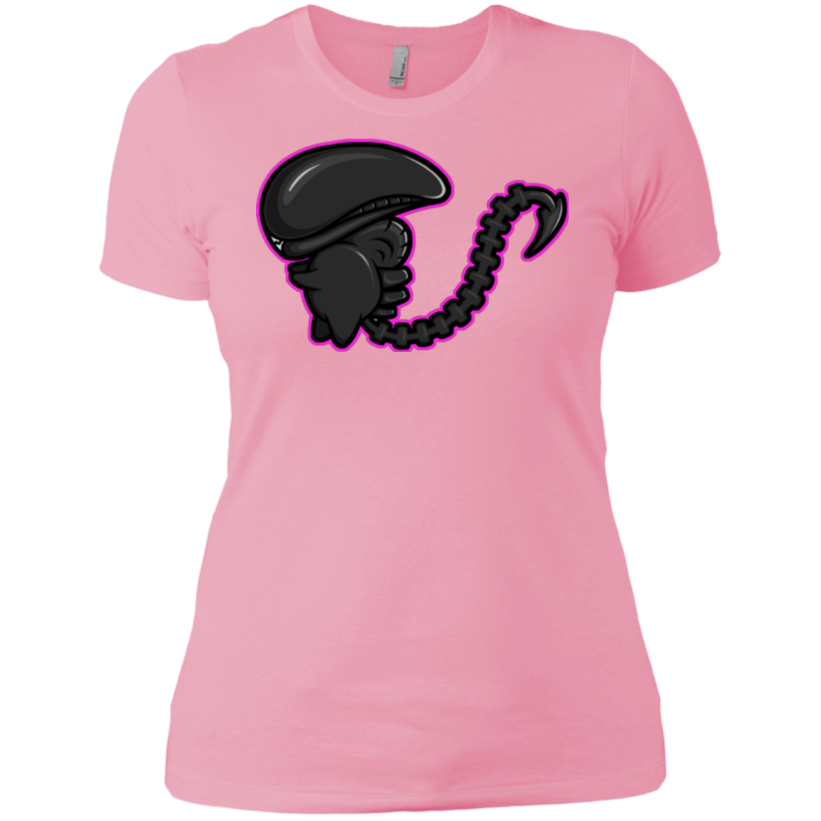 T-Shirts Light Pink / X-Small Super Cute Alien Women's Premium T-Shirt