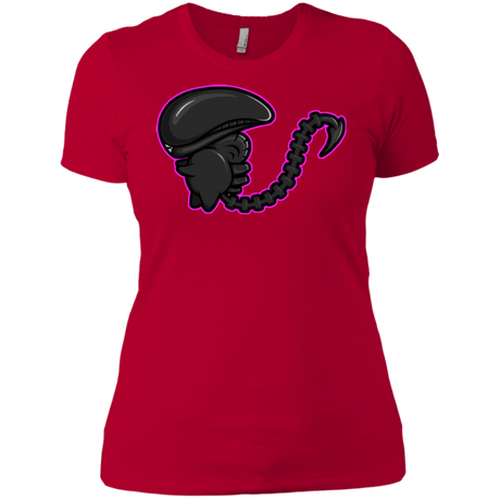 T-Shirts Red / X-Small Super Cute Alien Women's Premium T-Shirt