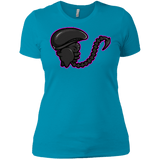 T-Shirts Turquoise / X-Small Super Cute Alien Women's Premium T-Shirt