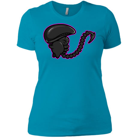 T-Shirts Turquoise / X-Small Super Cute Alien Women's Premium T-Shirt