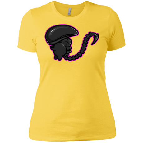 T-Shirts Vibrant Yellow / X-Small Super Cute Alien Women's Premium T-Shirt