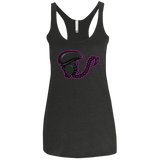 T-Shirts Vintage Black / X-Small Super Cute Alien Women's Triblend Racerback Tank