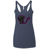 T-Shirts Vintage Navy / X-Small Super Cute Alien Women's Triblend Racerback Tank