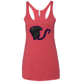 T-Shirts Vintage Red / X-Small Super Cute Alien Women's Triblend Racerback Tank