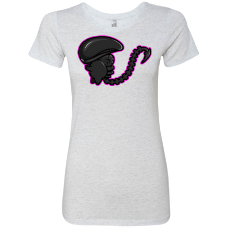 T-Shirts Heather White / Small Super Cute Alien Women's Triblend T-Shirt