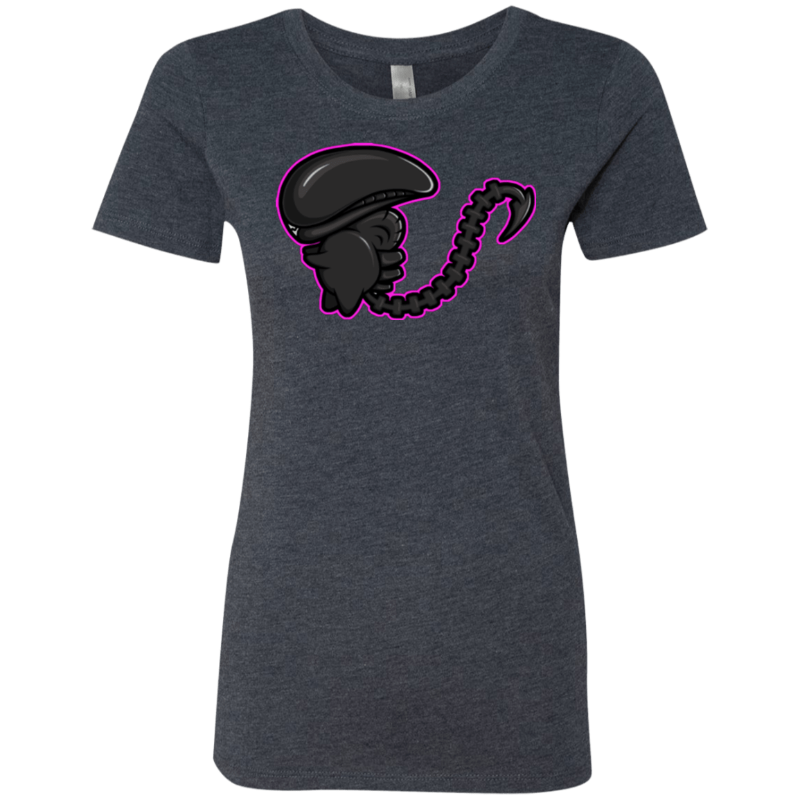 T-Shirts Vintage Navy / Small Super Cute Alien Women's Triblend T-Shirt