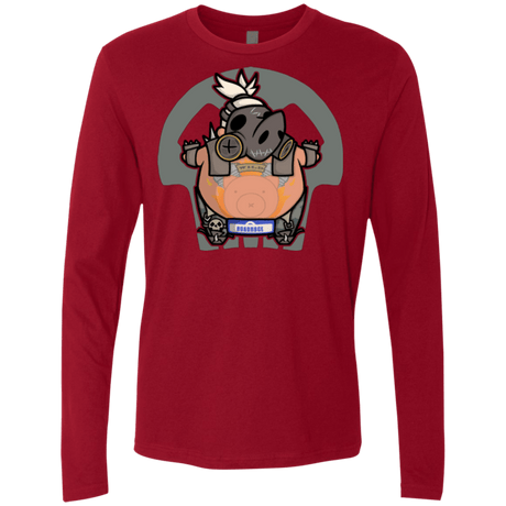 T-Shirts Cardinal / Small Super Cute Hog Men's Premium Long Sleeve