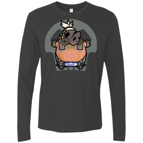 T-Shirts Heavy Metal / Small Super Cute Hog Men's Premium Long Sleeve