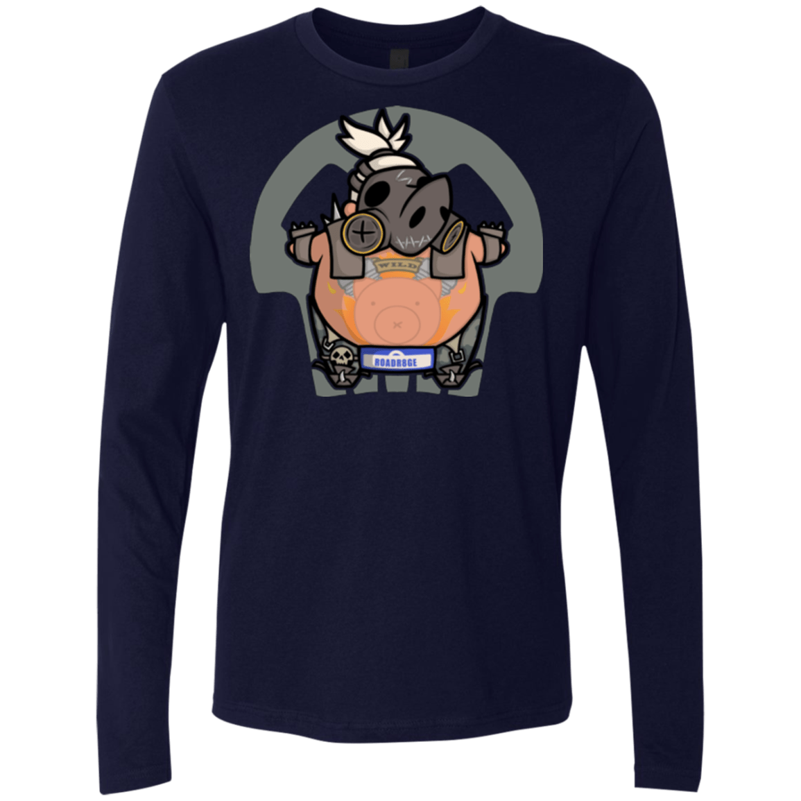 T-Shirts Midnight Navy / Small Super Cute Hog Men's Premium Long Sleeve