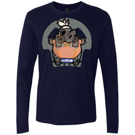 T-Shirts Midnight Navy / Small Super Cute Hog Men's Premium Long Sleeve