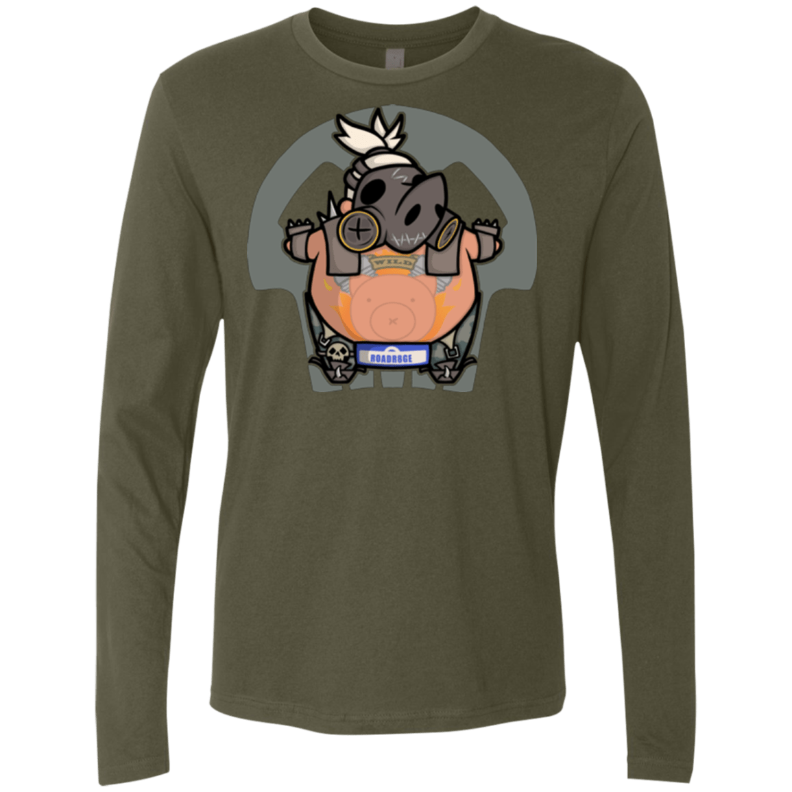 T-Shirts Military Green / Small Super Cute Hog Men's Premium Long Sleeve