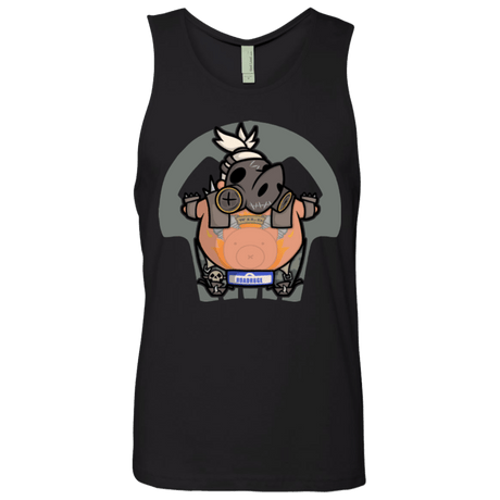 T-Shirts Black / Small Super Cute Hog Men's Premium Tank Top