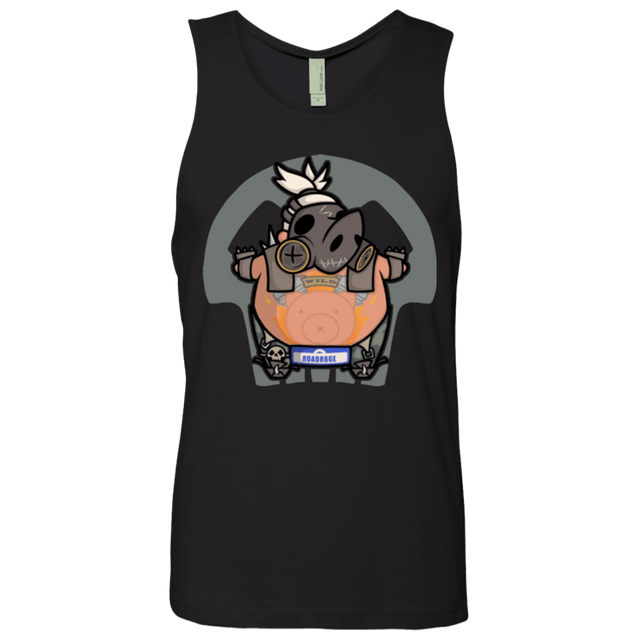 T-Shirts Black / Small Super Cute Hog Men's Premium Tank Top