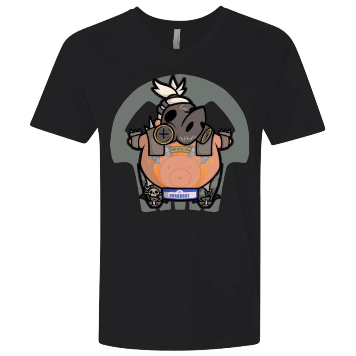 T-Shirts Black / X-Small Super Cute Hog Men's Premium V-Neck