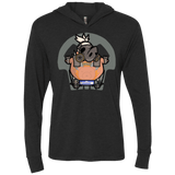 T-Shirts Vintage Black / X-Small Super Cute Hog Triblend Long Sleeve Hoodie Tee