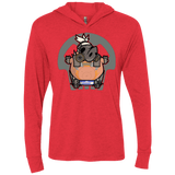 T-Shirts Vintage Red / X-Small Super Cute Hog Triblend Long Sleeve Hoodie Tee