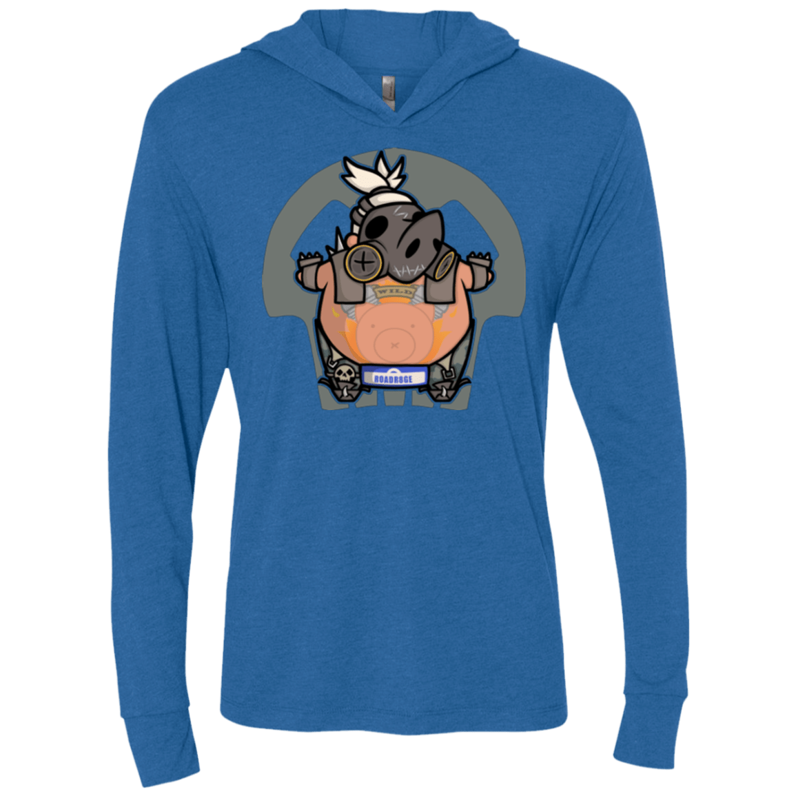 T-Shirts Vintage Royal / X-Small Super Cute Hog Triblend Long Sleeve Hoodie Tee