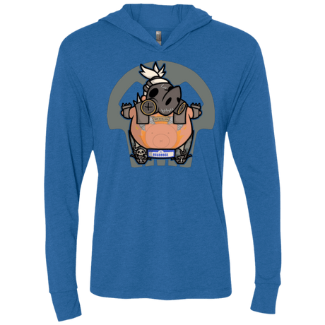 T-Shirts Vintage Royal / X-Small Super Cute Hog Triblend Long Sleeve Hoodie Tee