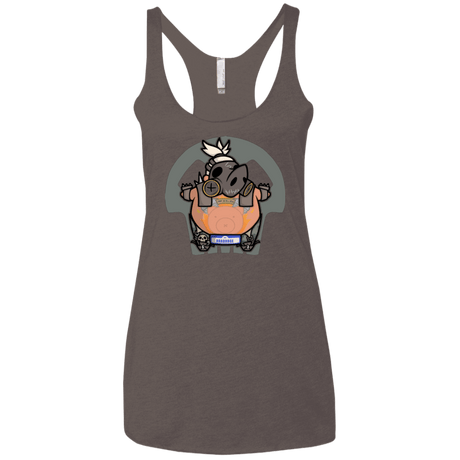 T-Shirts Macchiato / X-Small Super Cute Hog Women's Triblend Racerback Tank
