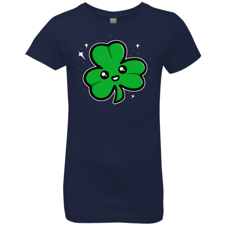 T-Shirts Midnight Navy / YXS Super Cute Shamrock Girls Premium T-Shirt