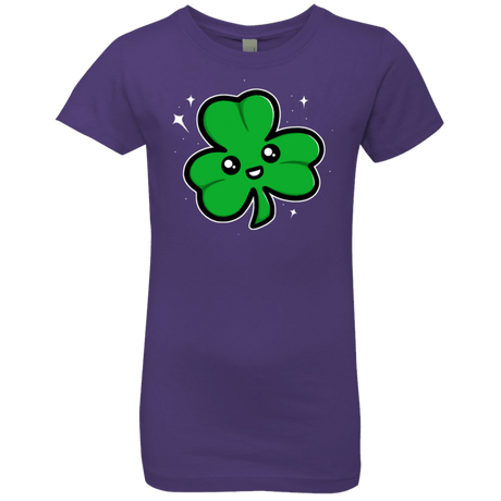 T-Shirts Purple Rush / YXS Super Cute Shamrock Girls Premium T-Shirt