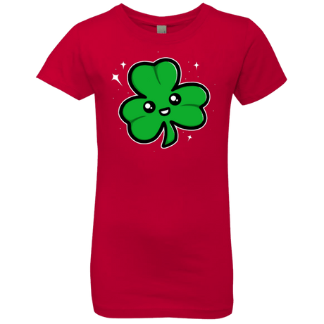 T-Shirts Red / YXS Super Cute Shamrock Girls Premium T-Shirt
