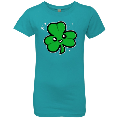 T-Shirts Tahiti Blue / YXS Super Cute Shamrock Girls Premium T-Shirt