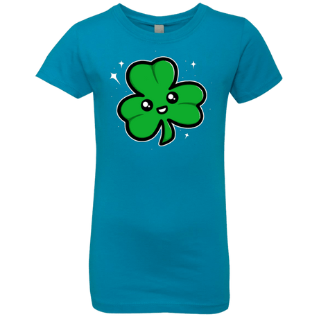T-Shirts Turquoise / YXS Super Cute Shamrock Girls Premium T-Shirt