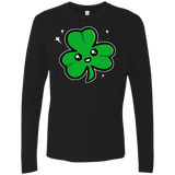 T-Shirts Black / Small Super Cute Shamrock Men's Premium Long Sleeve
