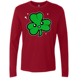 T-Shirts Cardinal / Small Super Cute Shamrock Men's Premium Long Sleeve