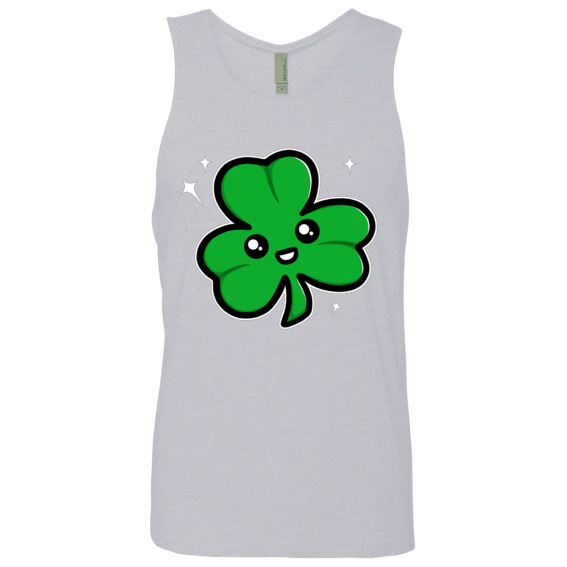 T-Shirts Heather Grey / Small Super Cute Shamrock Men's Premium Tank Top