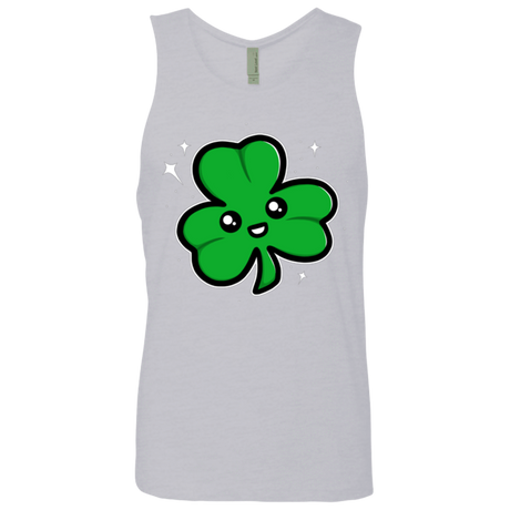 T-Shirts Heather Grey / Small Super Cute Shamrock Men's Premium Tank Top