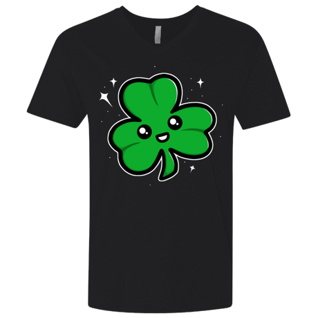 T-Shirts Black / X-Small Super Cute Shamrock Men's Premium V-Neck