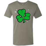 T-Shirts Venetian Grey / Small Super Cute Shamrock Men's Triblend T-Shirt