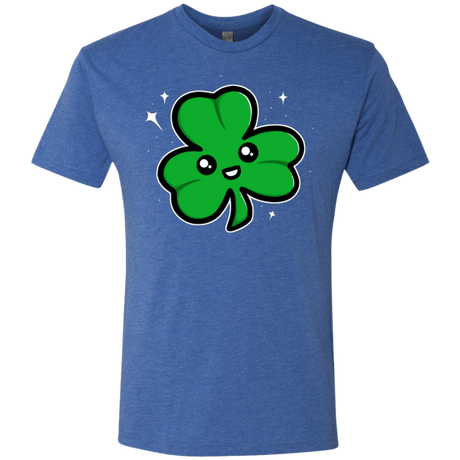 T-Shirts Vintage Royal / Small Super Cute Shamrock Men's Triblend T-Shirt