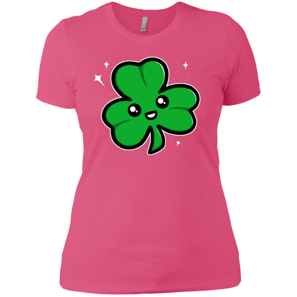 T-Shirts Hot Pink / X-Small Super Cute Shamrock Women's Premium T-Shirt