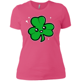 T-Shirts Hot Pink / X-Small Super Cute Shamrock Women's Premium T-Shirt