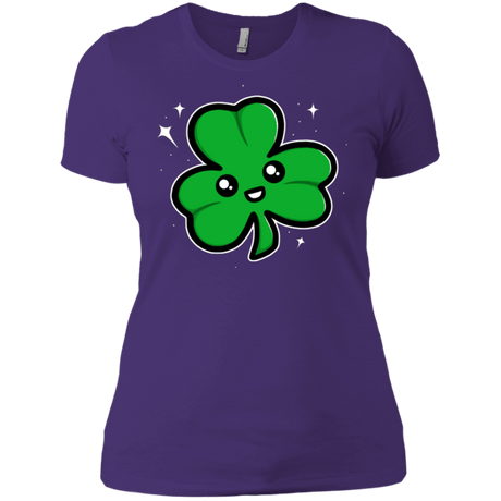 T-Shirts Purple / X-Small Super Cute Shamrock Women's Premium T-Shirt