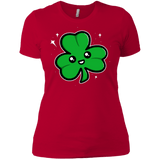 T-Shirts Red / X-Small Super Cute Shamrock Women's Premium T-Shirt